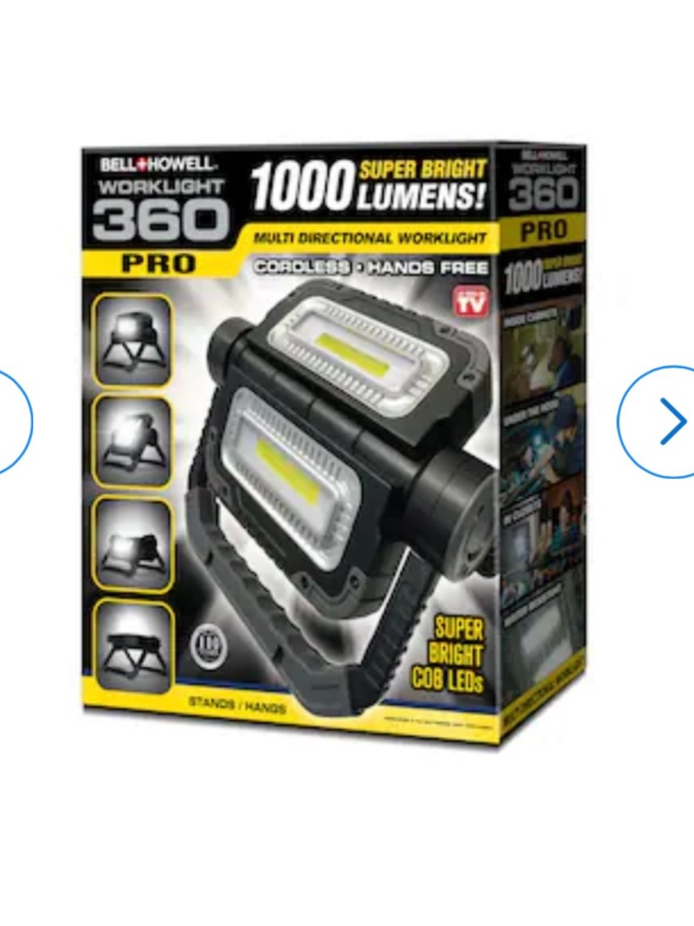 BELL + HOWELL 1000 -Lumens LED Battery-operated Portable Work Light
Startshit